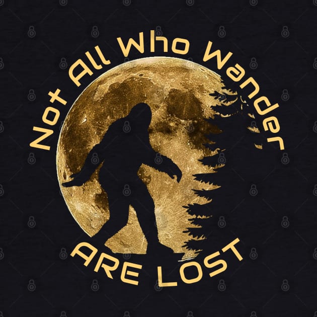 Wanderlust Bigfoot Silhouette by ThreadWeird Apparel Company